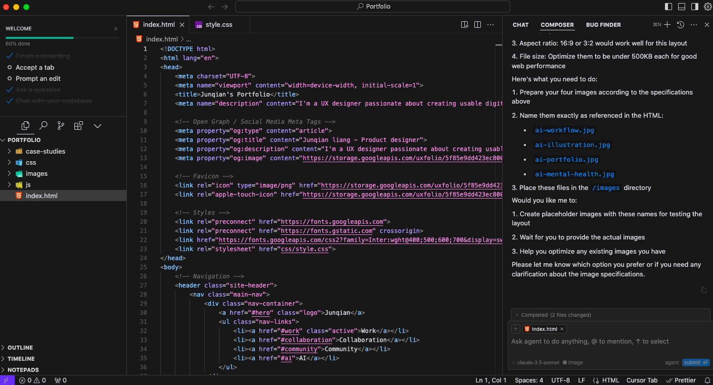 AI Portfolio Development